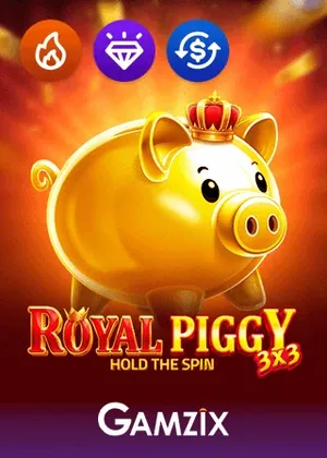 3x3 Royal Piggy Hold the Spin slot van Gamzix